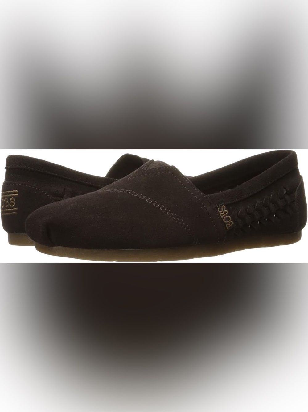 Skechers BOBS Women's Suede Leather Luxe Bobs-Boho Crown Ballet Flat size 7